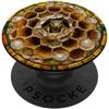 Entomology Hornet Hive Designs Mosaico di insetti a nido d'ape nido di vespe di carta PopSockets PopGrip Adesivo