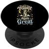 Tarot Card Reader Symbols Italia Maglietta Tarot Card Reader Pulled The Tower Again Great PopSockets PopGrip Adesivo