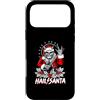 Metal Christmas Hail Santa Krampus Penta Custodia per iPhone 17 Pro Max Grandine Santa Solstizio d'Inverno Gotico Natale Rocker
