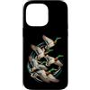 Bahaa's Tee Custodia per iPhone 14 Pro Max Flying Mallard Ducks Waterfowl Migration Wildlife Bird Art