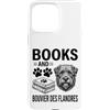 Funny Bouvier des Flandres And Book Desi Custodia per iPhone 15 Pro Max Libri e Bouvier des Flandres Funny Bouvier des Flandres