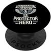 Cool And Funny Designs for Moms And Dads Husband Daddy Protector Hero PopSockets PopGrip Adesivo