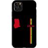 MASH MOSH Custodia per iPhone 11 Pro Max Ghana, mappa, silhouette, bandiera, strisce, ghanese, orgoglio