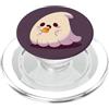 Little Boo Studio Plum Ghost Mangiare Candy Corn Kawaii per gli amanti di Halloween PopSockets PopGrip per MagSafe