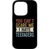 Vintage Funny Family Parenting Humor Des Custodia per iPhone 14 Pro You Can't Scare Me I Have Teenagers Funny Family Retro