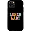 Bwili School Gifts Idea. Custodia per iPhone 11 Pro Lunch Lady Groovy Vintage Donne Felice Primo Giorno Di Scuola