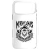 Metal Christmas Hail Santa Krampus Penta Custodia per iPhone 17 Pro Max Ave Babbo Natale Solstizio d'Inverno Buon Natale Gotico Natale
