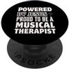 Musical Therapist Job Jesus Follower Des Alimentato da Gesù Orgoglioso di essere un terapista musicale cristiano PopSockets PopGrip Adesivo