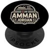Amman Jordan Travel Souvenirs Souvenir di viaggio con emblema Amman Giordania crema PopSockets PopGrip Adesivo