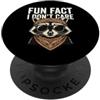 Fun Fact I Don't Care Meme Divertente detto sarcastico fatto divertente che non mi interessa PopSockets PopGrip Adesivo