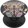 Ghostbusters Library Ghost Grey Lady Shush Sketch Libri di testo PopSockets PopGrip Adesivo