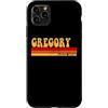 AmaStyle Co. Custodia per iPhone 11 Pro Max GREGORY Nome Idea Personalizzata Uomo Retro Vintage GREGORY