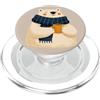 Cocoa Season Press Orso marino con una tazza di cacao per gli amanti del Natale PopSockets PopGrip per MagSafe