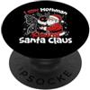 Ugly Christmas Gift For December Winter Ho visto Mothman baciare Babbo Natale Cryptid Buon Natale PopSockets PopGrip Adesivo