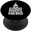 Cool And Funny Designs for Moms And Dads Husband Daddy Protector Hero PopSockets PopGrip Adesivo