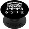 V8 Drag Racing & Funny Mechanic Gifts Me Proprio qui per 1-8-4-3-6-5-7-2 Firing Order Big Block Garage PopSockets PopGrip Adesivo