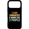 I Like Snakes and Maybe 3 People Custodia per iPhone 17 Pro Max Mi piacciono i serpenti e forse 3 persone