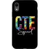 TeeaxArt Back To School Gifts Custodia per iPhone XR CTE Squad Tie Dye Appreciation Day Hello Back To School