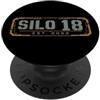 JB's Pop Culture Shop Silo 18 Est. 2052 - Stampa larga in cemento e ambra PopSockets PopGrip Adesivo