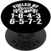 V8 Drag Racing & Funny Mechanic Gifts Me Alimentato da 1-8-4-3-6-5-7-2 Ordine di cottura V8 Big Block Garage PopSockets PopGrip Adesivo