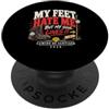 Regalo del Cammino di Santiago di Compos My Feet Hate Me Camino Cammino di San Giacomo Camicia da PopSockets PopGrip Adesivo