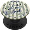 Books Reader Librarian Striped Art Just One More - Strisce per amanti dei libri PopSockets PopGrip Adesivo