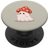 Little Boo Studio Fantasma con un fungo Cap Kawaii per gli amanti di Halloween PopSockets PopGrip Adesivo