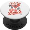 Girls Trip Beach Cocktail Vacation Viaggio per ragazze 2027 Cocktail vacanze al mare PopSockets PopGrip Adesivo