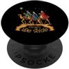 Ugly Christmas Gift For December Winter Stasera cavalchiamo tre saggi Natale vacanze cristiane PopSockets PopGrip Adesivo