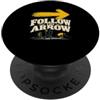 Regalo del Cammino di Santiago di Compos Follow the Arrow Buen Camino Maglietta Pellegrino PopSockets PopGrip Adesivo