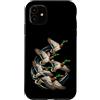 Bahaa's Tee Custodia per iPhone 11 Flying Mallard Ducks Waterfowl Migration Wildlife Bird Art