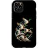 Bahaa's Tee Custodia per iPhone 11 Pro Flying Mallard Ducks Waterfowl Migration Wildlife Bird Art