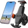 GRIFEMA Porta Telefono Moto e Porta Cellulare Bici, 5,5-7 Pollici, 360° | Blocco posteriore e bracci laterali a molla; morsetto in due pezzi per manubri da 18-32 mm