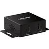 Inline Industriale USB-C Caricatore 2 Porte PD 200W 12-24V DC | 2 x USB-C fino a 100 W ciascuno, PPS, spina cava CC e morsettiera, alloggiamento in metallo, funzione di ricarica pura