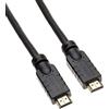 PremiumCord Cavo HDMI 4K Ad Alta Velocità 1,4 M/M con Amplificatore, 10,2 Gbps, Compatibile Video 4K@30Hz, Full HD 1080p, Deep Color, 3D, ARC, HDR, Dolby TrueHD, Connettori Placcati Oro, Nero, 15 m