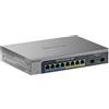 NETGEAR Switch 2,5Gb 8 Porte, Switch PoE Ethernet Gestito MS110TXUP | 8 x 2,5Gb Ultra60 PoE++ Porte @ 230W, 2 x 10Gb SFP+, Gestione Insight Cloud Opzionale, Desktop/Rack