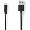 Nedis Cavo USB | USB 2.0 | spina USB-A | USB Micro B maschio | 480 Mbps | 10 W | nichelato | 1.00 m | rotondo | PVC | nero | sacchetto di plastica
