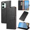 KKEIKO Cover per OnePlus Nord 3 / OnePlus Ace 2V, Antiurto Custodia in PU Pelle con Slot per Porta Carte, Magnetico Protettiva Cover per OnePlus Nord 3 / OnePlus Ace 2V, Nero