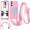 GoodcAcy Cover Magnetica Silicone per Samsung Galaxy S26 Plus con Cordino,Pink | custodia Compatibile con MagSafe,Custodia con Laccio Collana Tracolla Collo Sottile TPU Antiurto Protettiva Case con Corda
