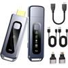 Zecamin Trasmettitore e ricevitore HDMI wireless, estensore HDMI 4K decodifica 1080P, schermo LCD, plug & play, 2.4G & 5G per streaming video e audio su monitor da PC/proiettore/TV Box