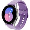 DEALELE Compatibile con Samsung Galaxy Watch 6/6 Classic / 5/5 PRO / 4/4 Classic / 3 41mm / Active 2, Cinturino di Ricambio in 20mm Silicone per Huawei GT3 42mm / GT2 42mm