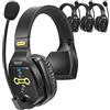 Saramonic WiTalk Full-Duplex 1.9GHz 1312ft Wireless Headset Intercom System Single-Ear WT4S 4User Remote Communication per Film/Stage/Video/Sport Produzione Drone Registrazione Cantiere