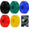 BILIPLE Cavo per Auto 1,5 mm², Filo in PVC 5 m x 5 colori FLRY-B Cavo Elettrico in Rame, Filo di Alimentazione per Auto, Rosso, Nero, Blu, Verde, Giallo, 5 Metri per Anello