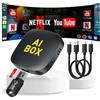 ROCKETEK Adattatore wireless 5 in 1 per auto CarPlay & Android con supporto per Netflix/YouTube, carPlay AI Box Convert Car Play Dongle scheda TF/USB Stick Magic Link per iOS 10+/Android 11+ e auto dal 2016