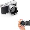 JJC LH-43LX100 Paraluce circolare in metallo E43 per Leica D-Lux 8, D-Lux 7, D-Lux (Typ 109) e Panasonic DC-L10, DMC-LX100, LX100II (nero)