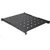 LINK LKRIP550AN - Ripiano in acciaio per armadio rack 19 (profondità 550 mm, nero RAL9005) - Allungabile per montanti da 55 a 61,5 cm o 73 cm - Portata 120 kg e viti incluse