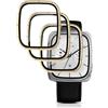 QULLOO 3 Pezzi Pellicola Protettiva Compatibile per Amazfit Active 2 Square,3D HD Schermo Pellicola, Trasparente Senza Bolle Protezione Protettivo Film per Amazfit Active 2 Square