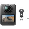 DJI Osmo 360 II Combo POV manubrio moto, fotocamera 8K 360° | Imaging 360° HDR nativo 8K/60 fps, 105 GB, gamma dinamica di 14,5 stop, AI SuperNight 2.0, supporto robusto per moto