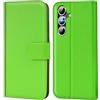 Verco Custodia per Samsung Galaxy S26, a libro per Samsung S26, con funzione di carte di credito, colore: verde