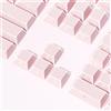 SOLIDEE Set di 132 Keycap PBT Dye Sublimation Shine Through, Keycaps Traslucidi con Stampa Laterale Prism, Profilo Cherry per Tastiere Meccaniche con Switch MX, Resistenti allo Sbiadimento(Pink)